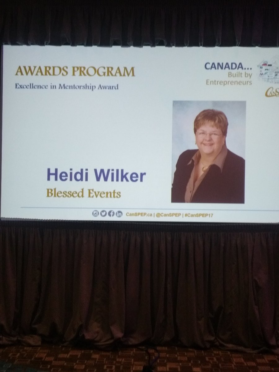 kathrynmcclean's tweet photo. Congratulations Heidi on your standing ovation + contributions! #CanSPEP17 @AirCanada https://t.co/jC5pUlyCYZ