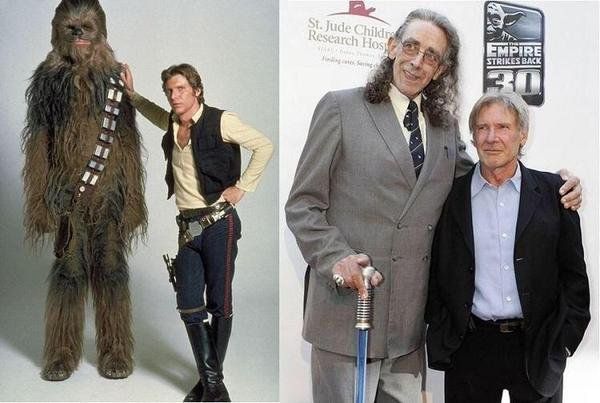 RT @PhotosHistos: Han Solo (Harisson Ford) avec Chewbacca (Peter Mayhew), 1980 et 2015 #histoire https://t.co/lIetoxMeRP