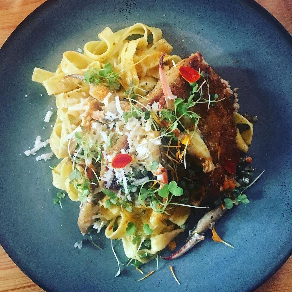 LaSeafoodBoard's tweet photo. Chef @nprichard17's #LASCO17 dish. Tuna &amp; Crab Piccata. SO GOOD! https://t.co/1Cja97Lf3g https://t.co/Ec2yEPkTST