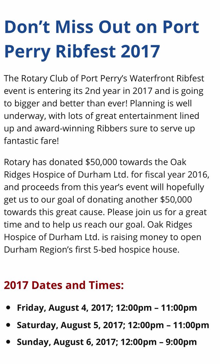 Rotary Port Perry (@rotaryportperry) on Twitter photo 