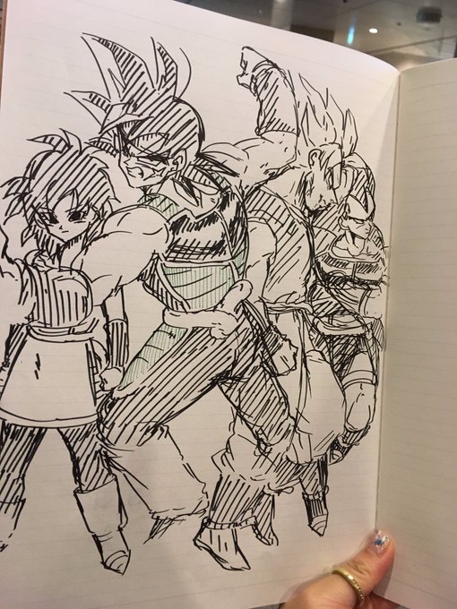 さらにドラゴンボールも放送日だから追加で落描き。…しっかりイベント準備もしてますよ!٩( ᐛ )و #ドラゴンボール超 #ドラゴンボール 