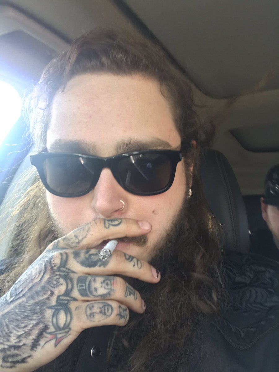 PostMalone's tweet photo. all black for ⚰️R.I.P Cormier https://t.co/LSarRWgFqT
