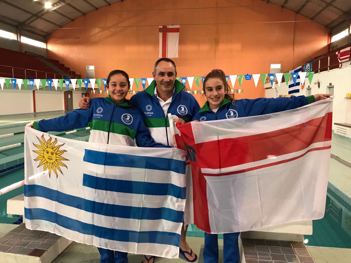 GermanLapasta's tweet photo. Floridenses en Selección Uy 🏊Valentina Castro y Abigail Trezza,compiten en torneo Harols.B en Argentina junto al Coord.Técnico Gustavo Perez https://t.co/DcJWL82d0A