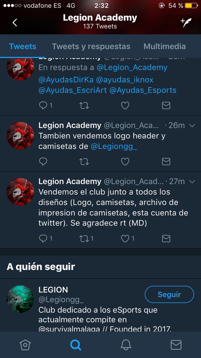 Legiongg_'s tweet photo. Si podeis, denunciar todos a esta cuenta, debido a que usan nuestro nombre e intentan vendernos cuando nada es de su propiedad. https://t.co/YdVw4ev4mw