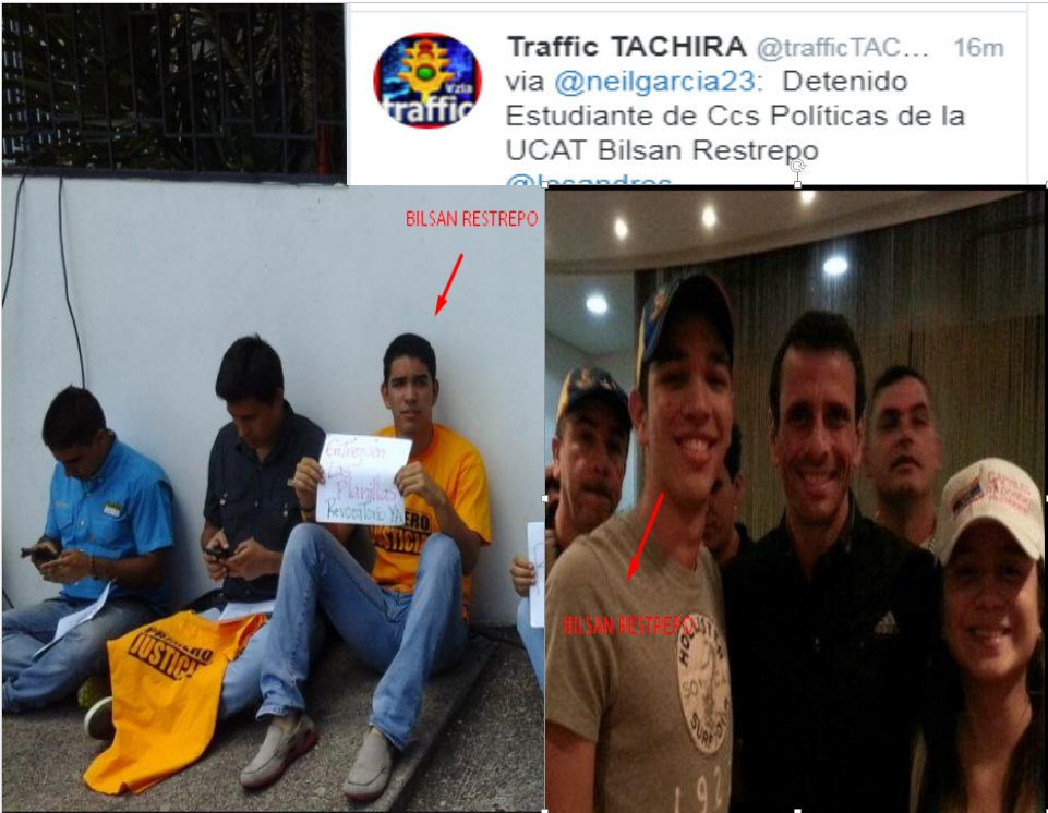 quiones1970's tweet photo. #TACHIRA Todos los terroristas hoy tras las rejas no descansaremos hasta la captura de todos https://t.co/tOcZyFggpA