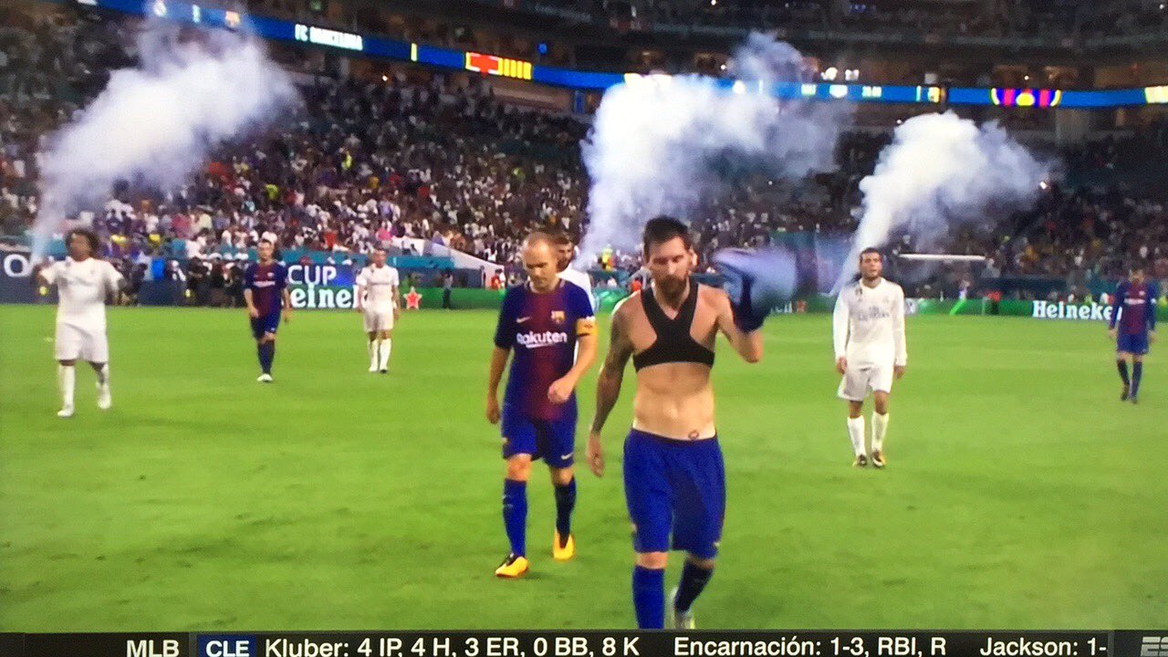 Danny on X: Why is Messi wearing a sports bra? Lol