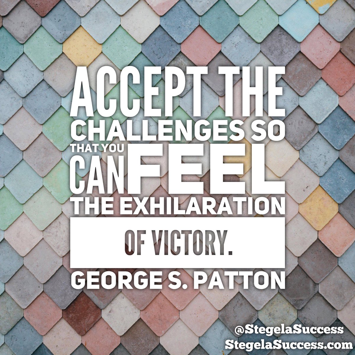 StephenJDCruz's tweet photo. What are your challenges? #stegelasuccess #georgepatton #challenges #quotes #business #entrepreneurship #success #mindset https://t.co/NKAbv2c3xp