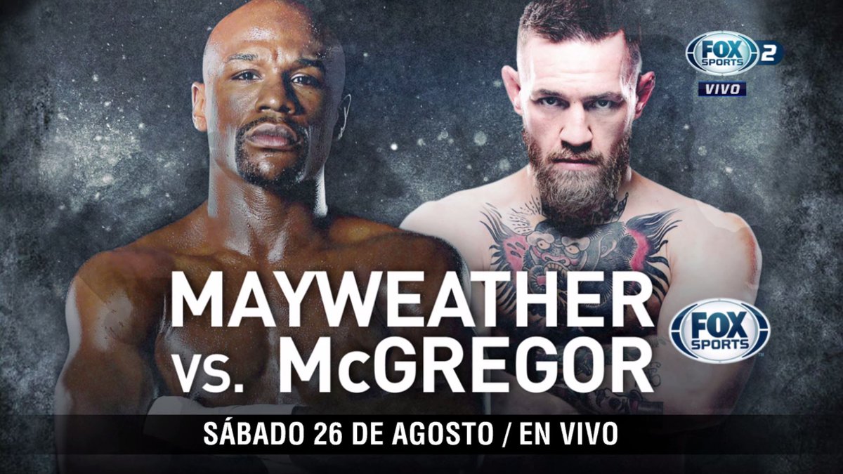 FOXSportsMX's tweet photo. ¡ATENCIÓN! 

#BoxeoxFOX Este 26 de agosto podrás disfrutar de la pelea entre Floyd Mayweather Jr. y Conor McGregor solo por FOX Sports. https://t.co/0N9Jm0cprS
