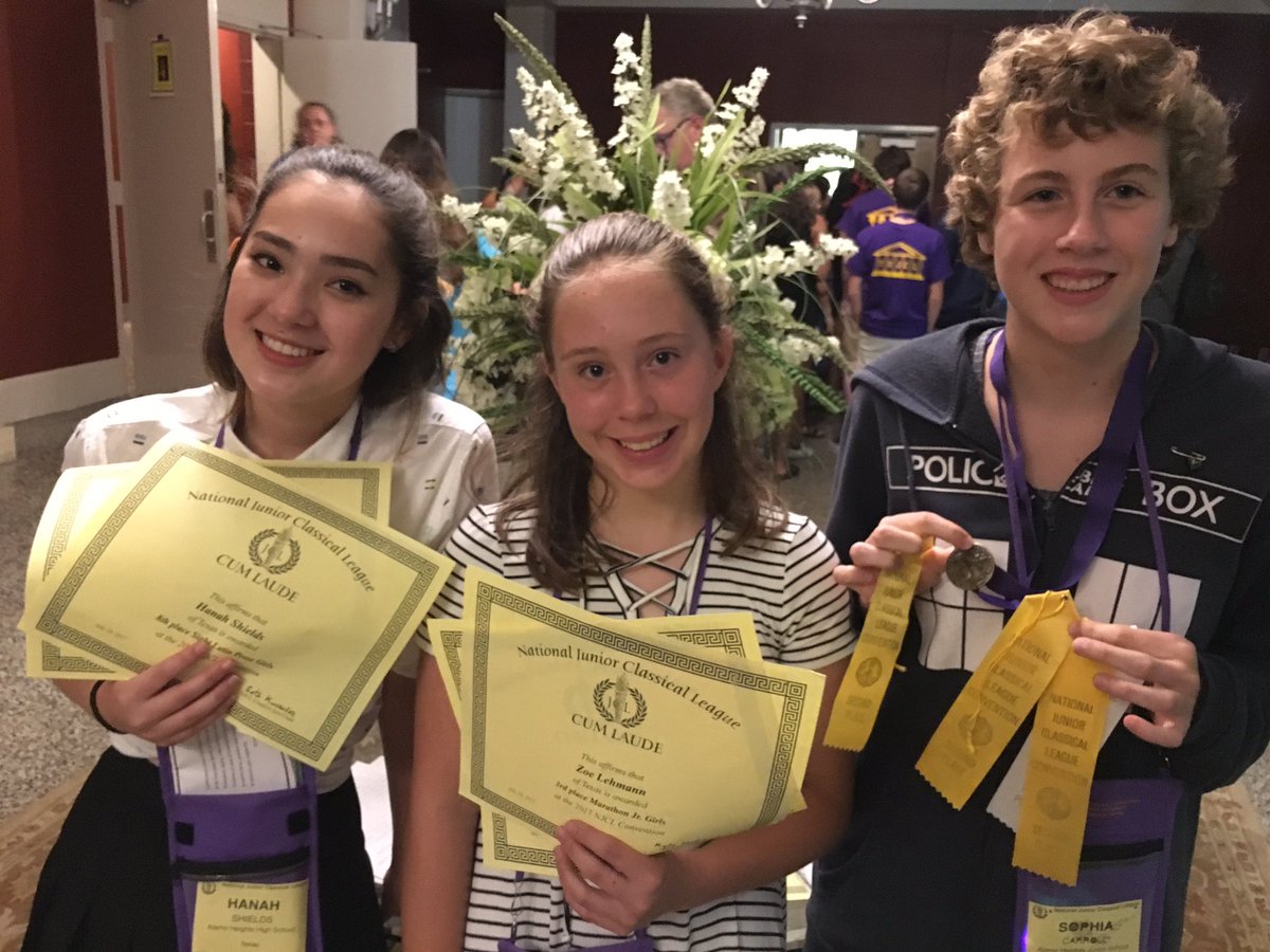 magistralehmann's tweet photo. Congrats to these AH mules for their top 10 finishes at the national Latin competition this week! @AHHSmules @NationalJCL #texasjcl https://t.co/mwlx7TMG0o