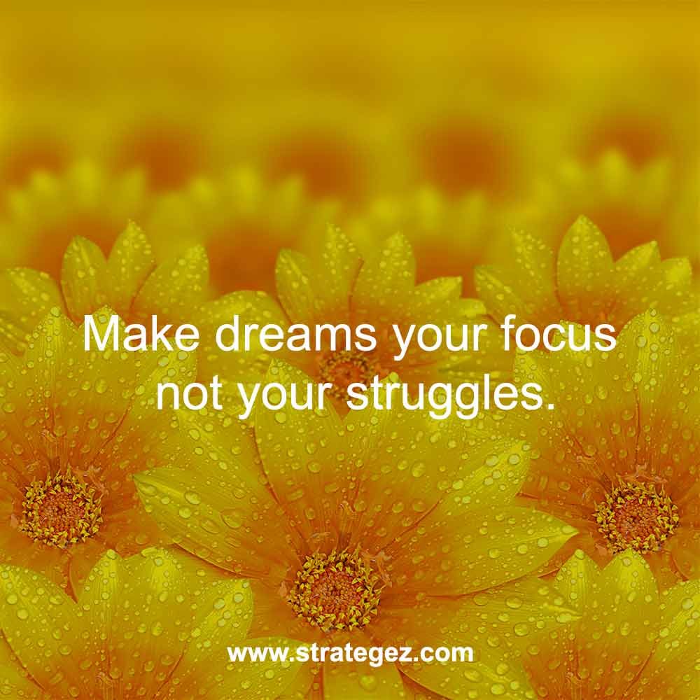Make dreams your focus and you will achieve them #smallbusiness #leadership #motivation