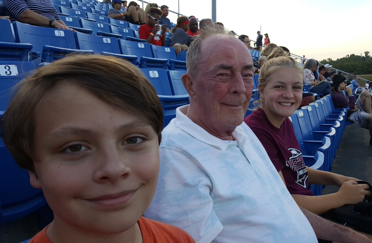 JasonGloverSUX's tweet photo. Take me (us) out to the ballgame!!!  Night with the Explorers and Grandpa. https://t.co/lgt1k8ULI5