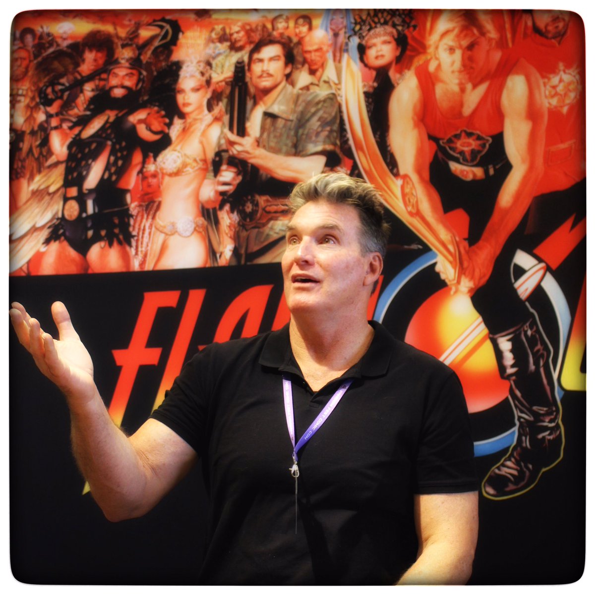 camsixteen's tweet photo. Welcome to Louisville @RealSamJJones. Savior of the universe. #fandomfest2017 #flashgordon #deathtoming https://t.co/ioLGDGrTPc