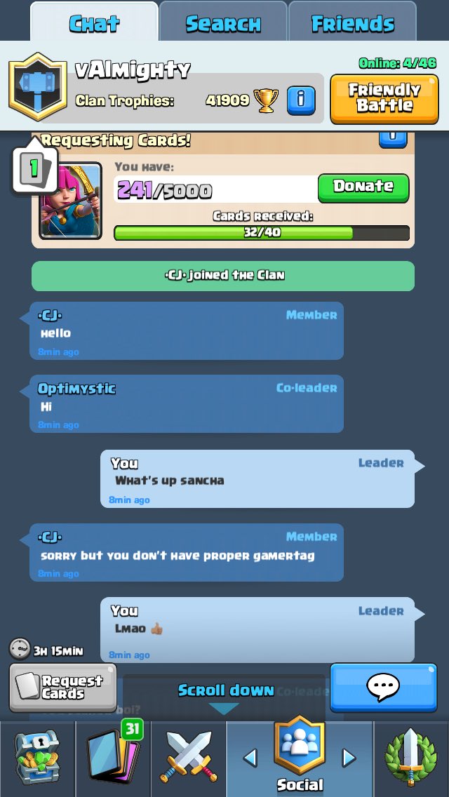 Jsmirky's tweet photo. No show clash Royale proof https://t.co/x0atQ1xVwV