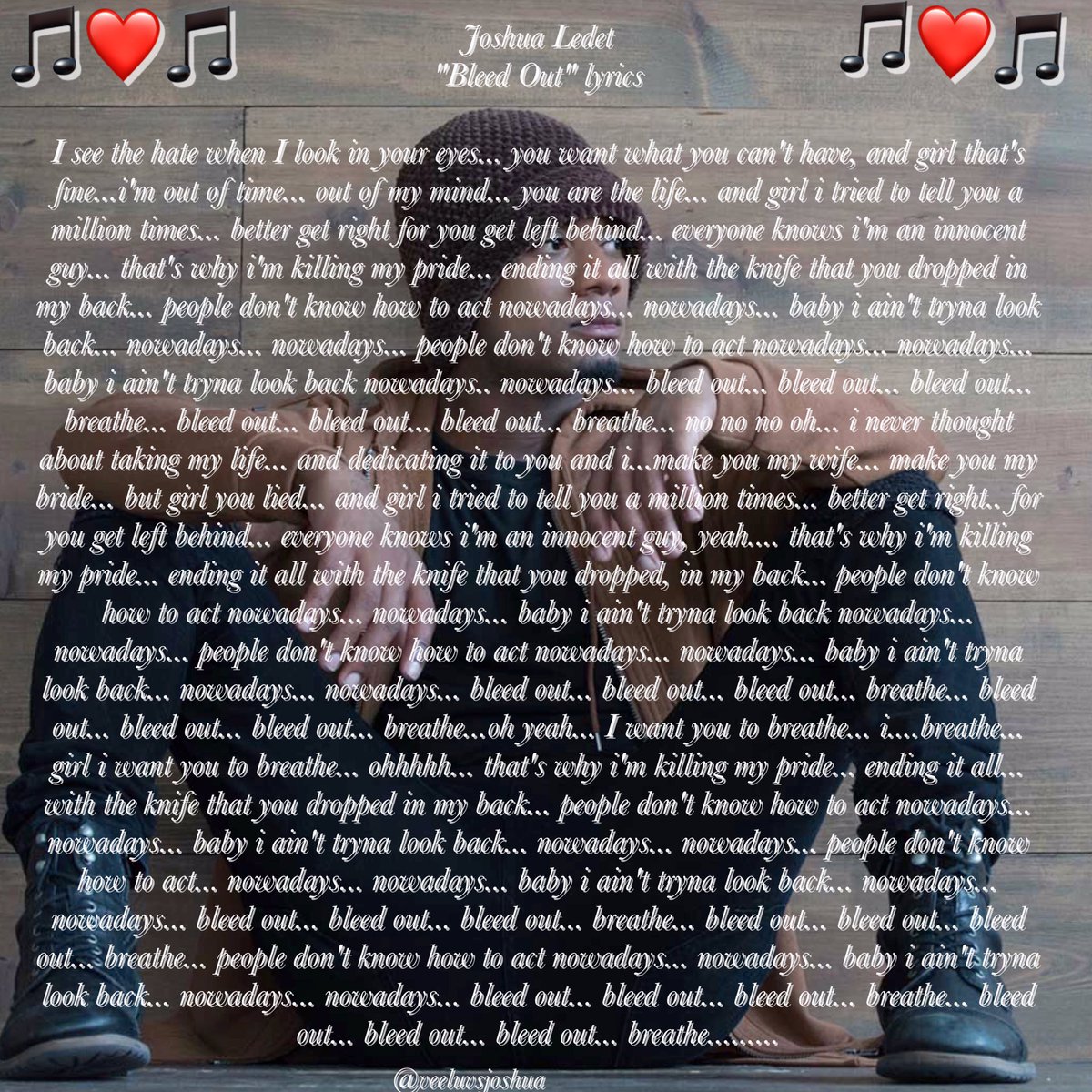 veeluvsjoshua's tweet photo. Yall know i had to learn the lyrics to this song Joshua Ledet Fans #Spartans this is the song of 2017 #1 @joshledet #thisisahit ๐๐ตโค๏ธ๐ต ๐๐๐ฝ https://t.co/ouvmlmje2H