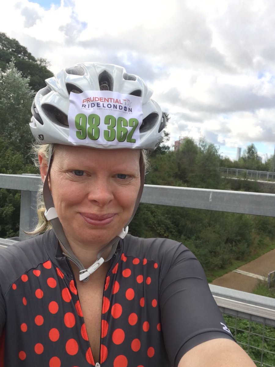 Waiting to start #RideLondon #prugoals