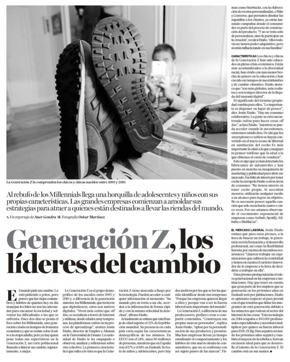 ikeror's tweet photo. Entrevista en @NotGip a @JesusRiano_ , director de @DeustoAlumni , sobre la nueva generación de jóvenes. La generación Z https://t.co/oDeqmWVGUV