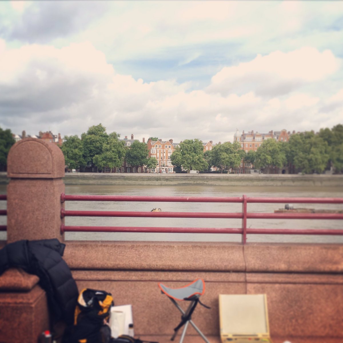 nickcropp's tweet photo. Battersea #pleinair https://t.co/CWAVfZF1UJ