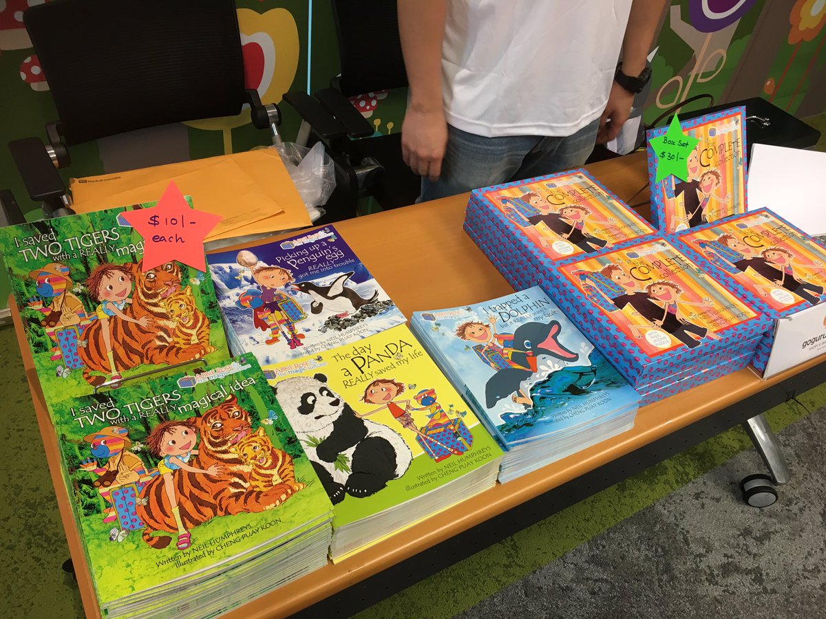 NeilHumphreys's tweet photo. They're practically giving my books away here at Tampines Grande! #goguru https://t.co/k4VnGlT3yL