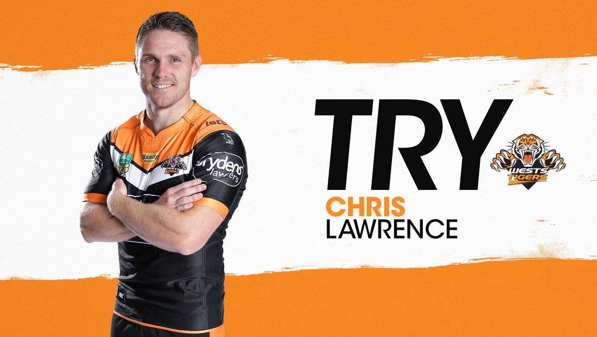 WestsTigers's tweet photo. 63'— WELCOME BACK CHRIS LAWRENCE!

#NRLTitansTigers https://t.co/PmAtLnrFpY