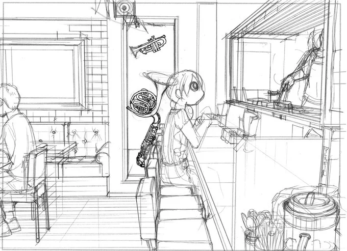 下書き。
素敵なオブジェですこと。下書きから進めない… 