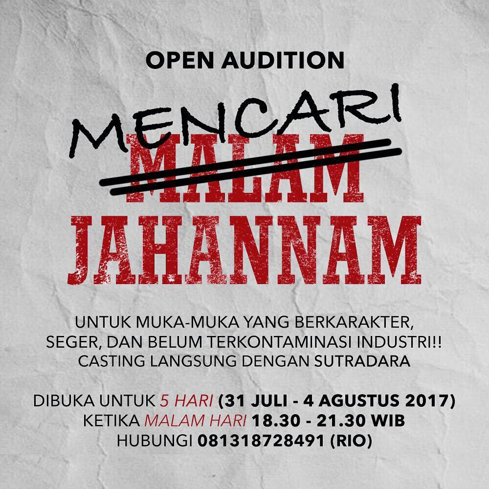 Mencari Jahannam . 
#MalamJahannamMovie #MalamJahannam