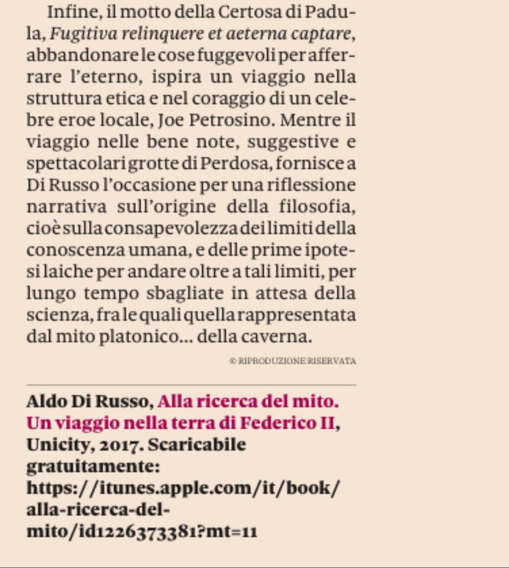 twittfilosofici's tweet photo. Fugitiva relinquere et aeterna captare.

Abbandonare le cose fuggevoli per affermare l'eterno 

Motto della Certosa di Padula

@24Domenica https://t.co/5UGIacB4bo