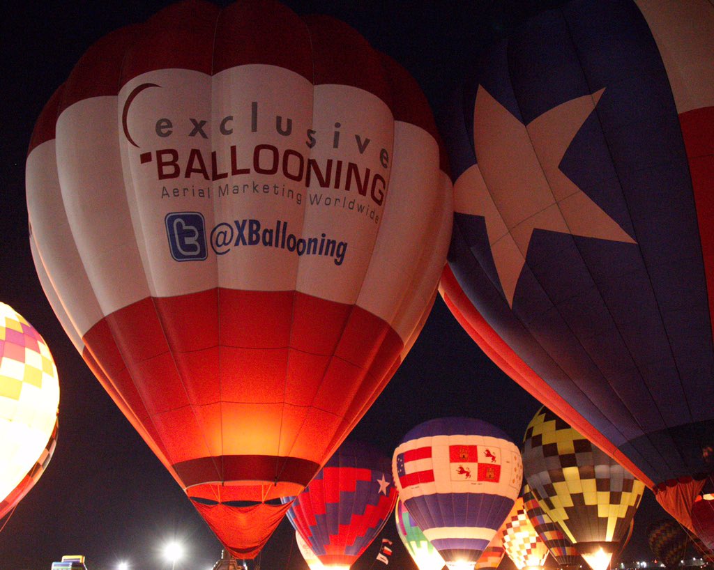 XBallooning's tweet photo. On site glowing at the #GTBR40 Great Texas Balloon Race, Longview TX under the control of @GlenMoyer1 #FlyEveryState https://t.co/TFx5btuCdJ