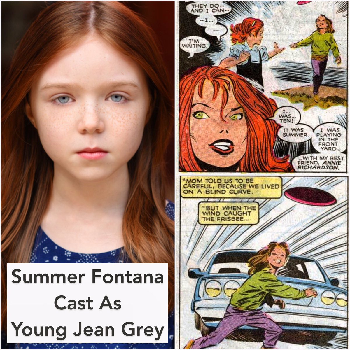 X Men Updates On Twitter Summer Fontana Cast As Young Jean