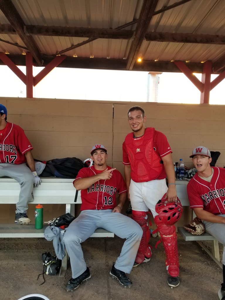 WarCoR3Baseball's tweet photo. Baseball alumni game 2017. Game under the lights. @Dallas_Johnson2 @BerreyChad #alumgotitdone https://t.co/aVSqNmbJAE