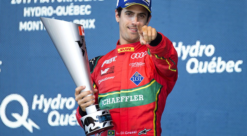 queleccom's tweet photo. .@LucasdiGrassi gana la primera carrera del ePrix de Montreal y se coloca líder del campeonato de la Fórmula E. ¡Mañana se decidirá todo! https://t.co/ZjcYNcfziX