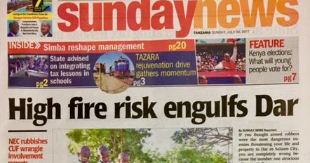 michuziblog's tweet photo. #MichuziBlogUpDates:MAGAZETI YA JUMAPILI LEO JULY 30,2017: Kupata magazeti zaidi BOFYA HAPA https://t.co/poBVsks3EU #MichuziBlog https://t.co/HS2sP5Q5YD