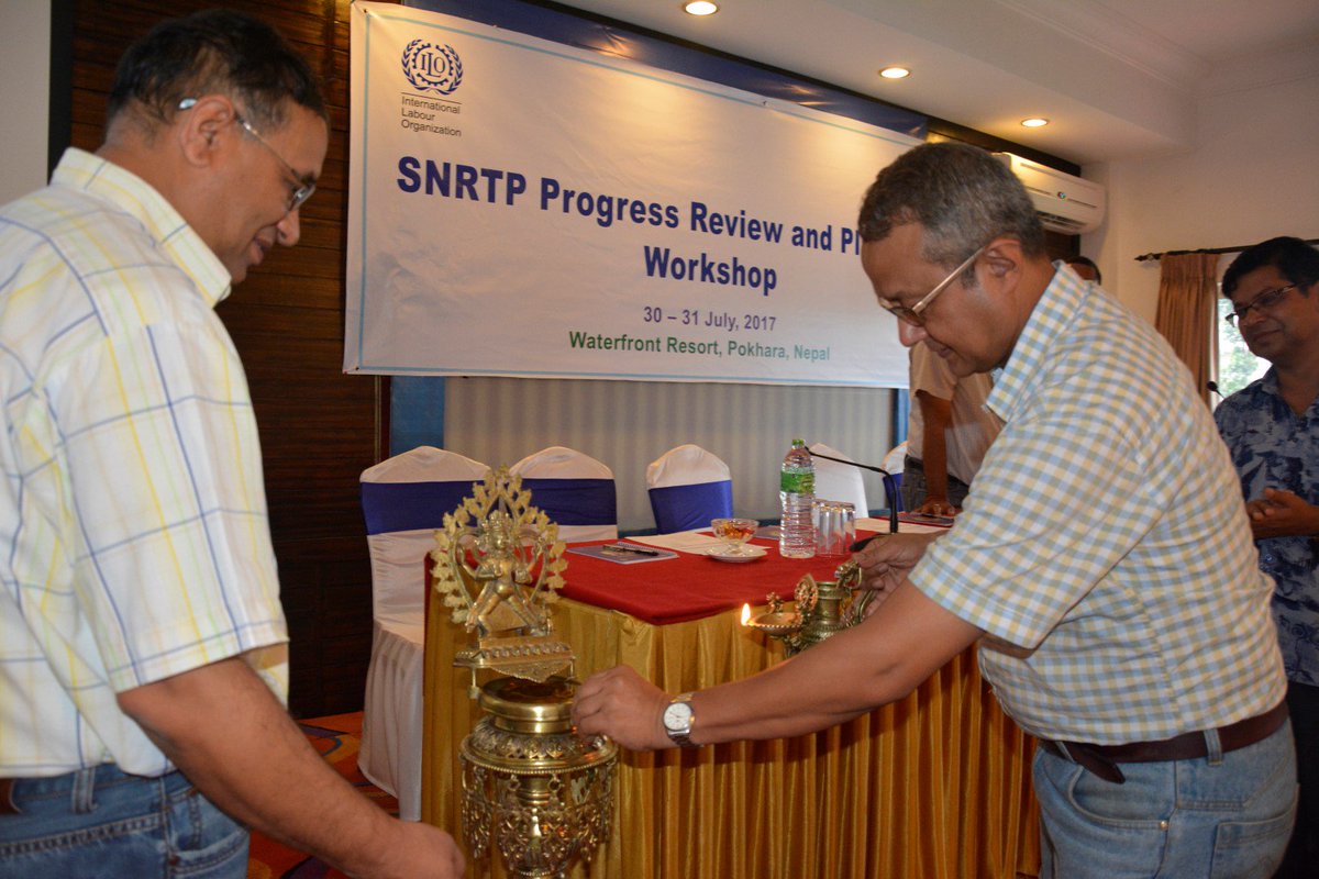 ILO_Nepal's tweet photo. The ILO & #MoFALD's annual progress and planning workshop is underway in Pokhara from 30-31 July, supported by the @WorldBank. https://t.co/W737qv7TRu
