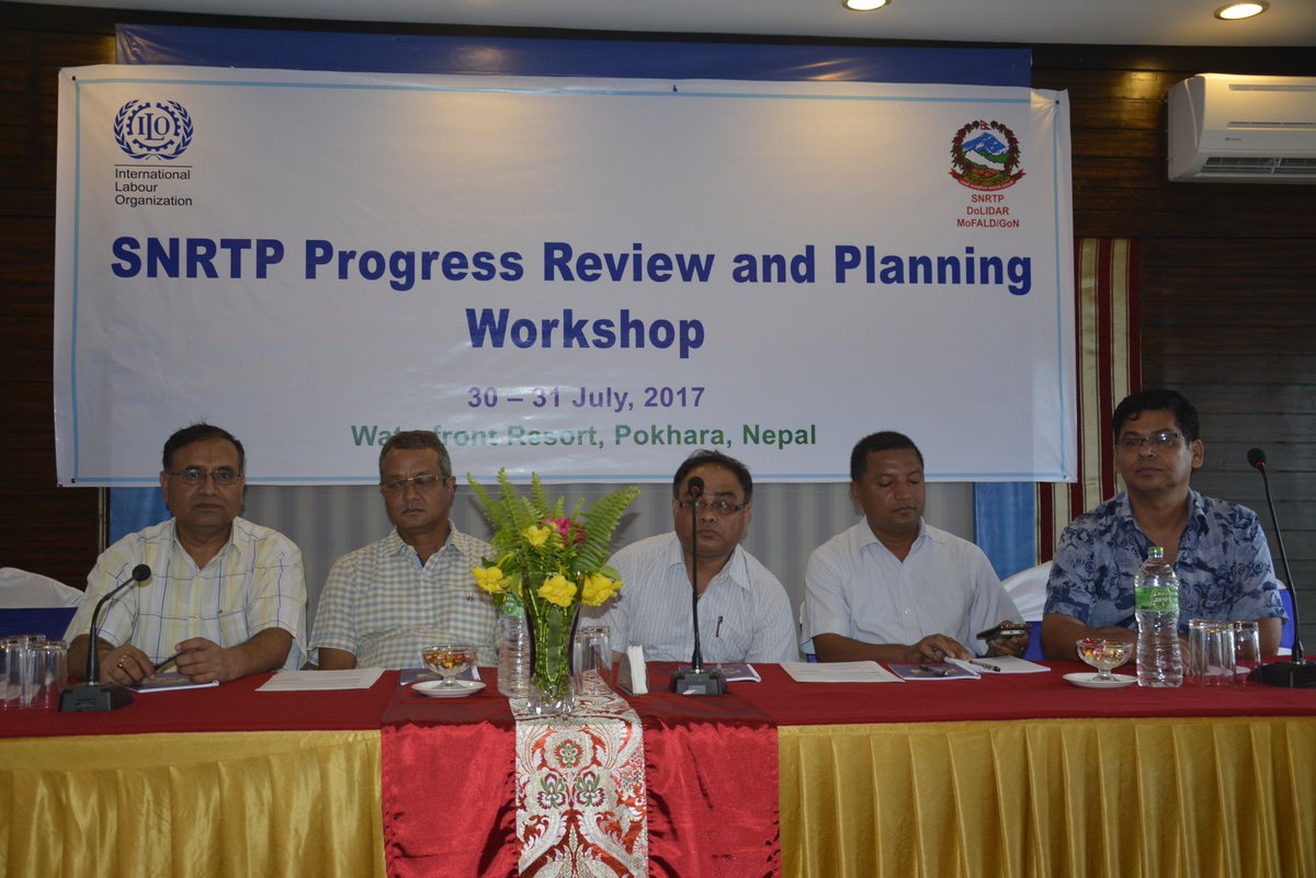 ILO_Nepal's tweet photo. The ILO & #MoFALD's annual progress and planning workshop is underway in Pokhara from 30-31 July, supported by the @WorldBank. https://t.co/W737qv7TRu