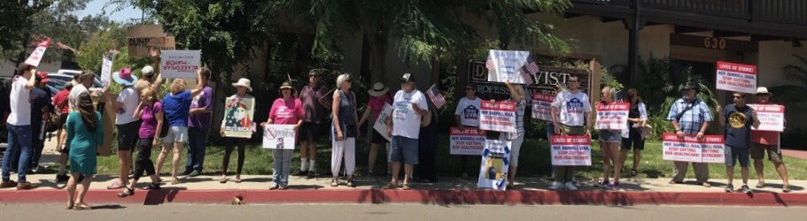 SDIndivisible's tweet photo. The constituents of CA-49 are going to dump @DarrellIssa & send a new Representative to the House
#WhoseHouse?
#OurHouse!
#Flip49
#ByeIssa https://t.co/bXV0rp115T