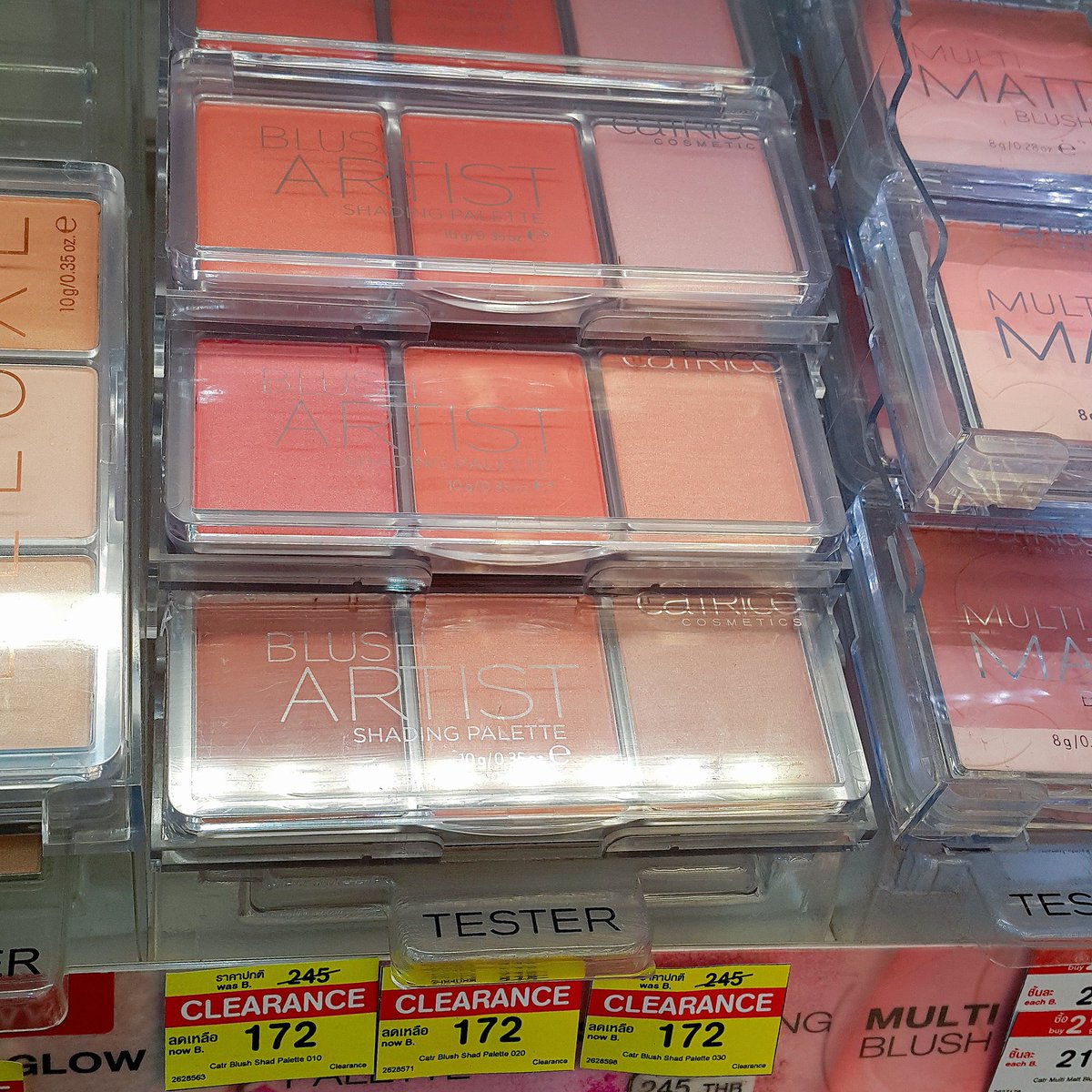 tTukablythe's tweet photo. #ชี้เป้าโปรถูก บู๊ทส์จัดโปรนอกจากซื้อ2แถม1ยังมี Clearance Sale ของ Catrice ด้วย พวกอายแชโดว์บลัชออนลดเหลือร้อยนิดๆเอง ไปด่วนๆไม่รู้หมดวันไหน https://t.co/UT1tOA2YWd