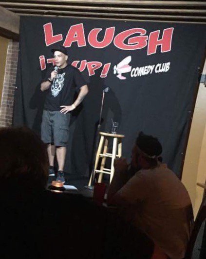 Laughitupcc's tweet photo. The Puerto Rican Rattlesnake @luisjgomez injects Poughkeepsie with some real ass comedy! #FTW #liutakeover https://t.co/51e7vlZ90z