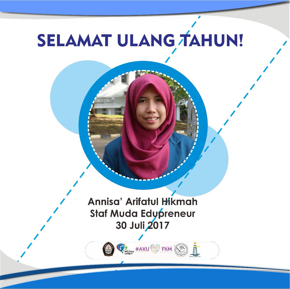 Selamat ulang tahun Annisa' Arifatul Hikmah (Staff Muda Divisi Edupreneur).