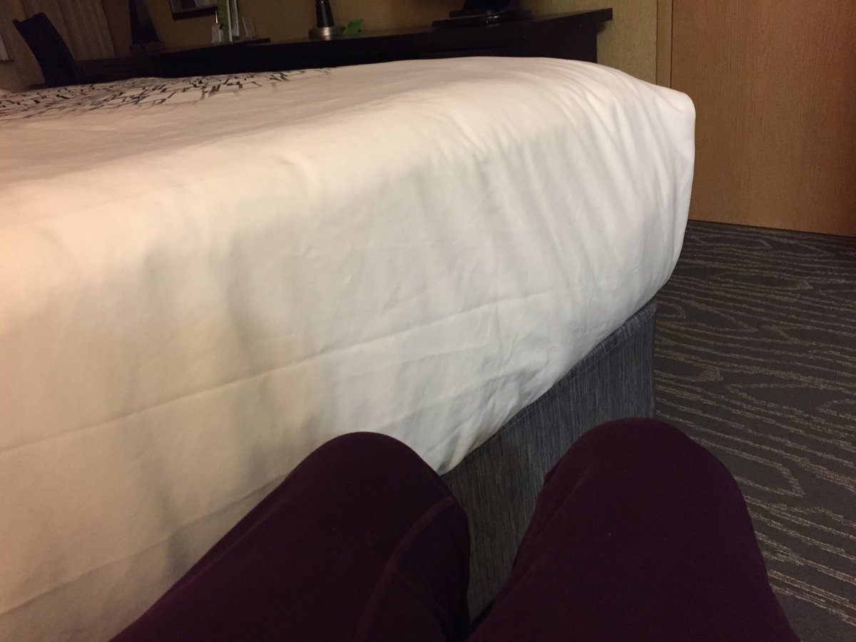 wheelieprobs's tweet photo. Why are "accessible" beds in hotel rooms so tall? #wheelieprobs #wheelchairproblems #wheelchairprobs https://t.co/GfzHwurIgi