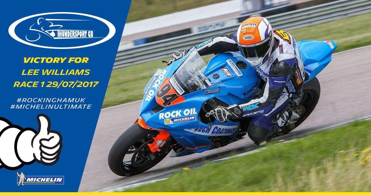 radiamotorsport's tweet photo. ⏱Best lap Time &amp; 🥇Victory! You Rock @leewillo194 @Michelin_Sport 📍in @RockinghamUK🇬🇧 ! 👍🏼#michelinultimatetyres #thundersportgb https://t.co/k33MKReydR