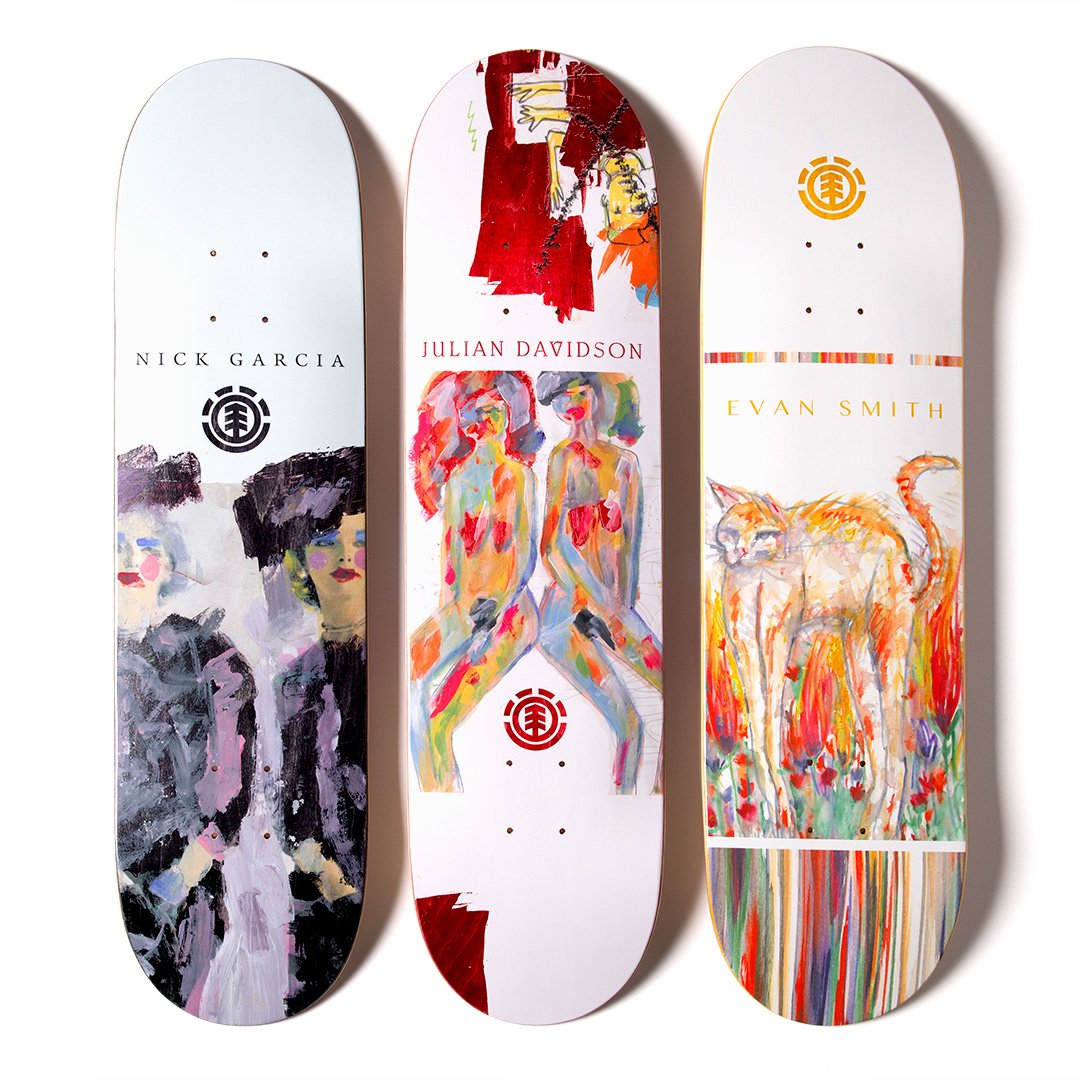 The Piper Series is composed of a 3 boards set &amp; 3 t-shirts. 
>>> bit.ly/PiperPages
#MadeToEndure #Element25th #skate