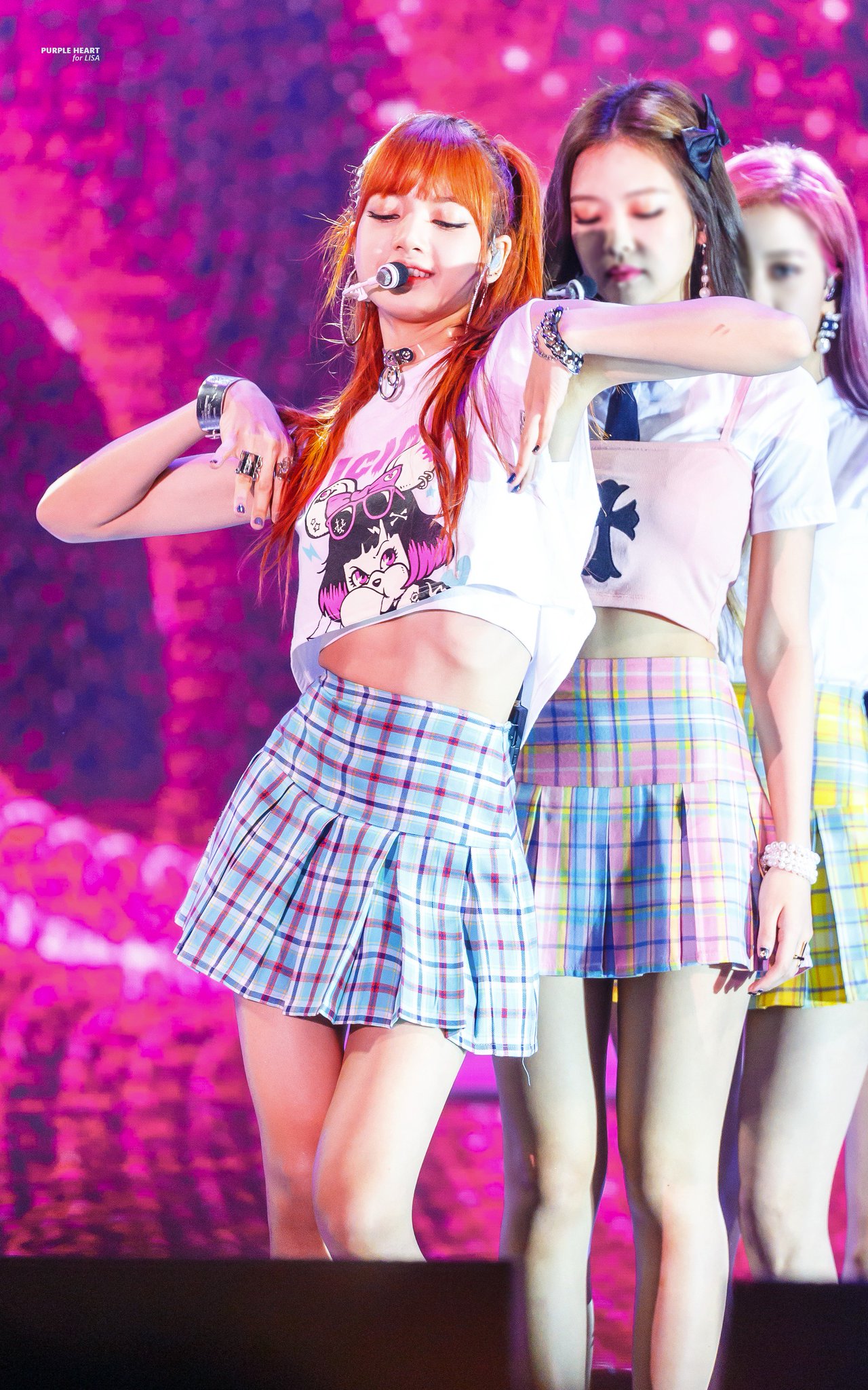 ストリングティング ハート パープル BLACKPINK リサ ストリングティング ハート パープル BLACKPINK リサ