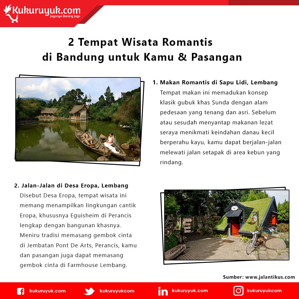 KukuruyukCom's tweet photo. Utk km & pasangan yg sdg berlibur di kota Bandung akhir pekan ini, pastikan kamu mengunjungi tempat wisata romantis ini, nih. :) #TipsKuku https://t.co/x7Yy1iEdz6
