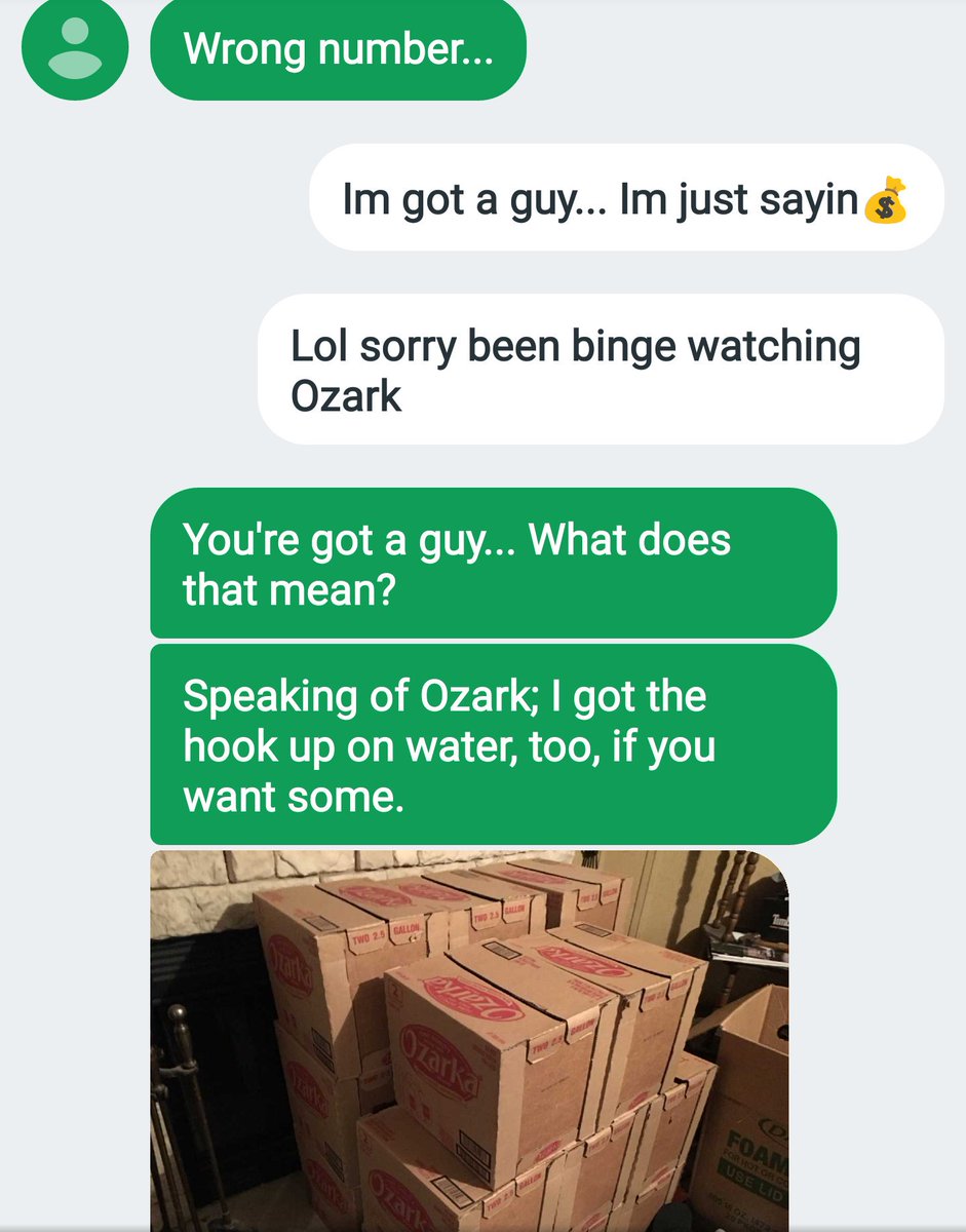 LauraMarieOo's tweet photo. #imnotjessica #wrongtext #randomtext #ozarknetflix #ozark #Netflix #lol #goviral https://t.co/InUR67lzae