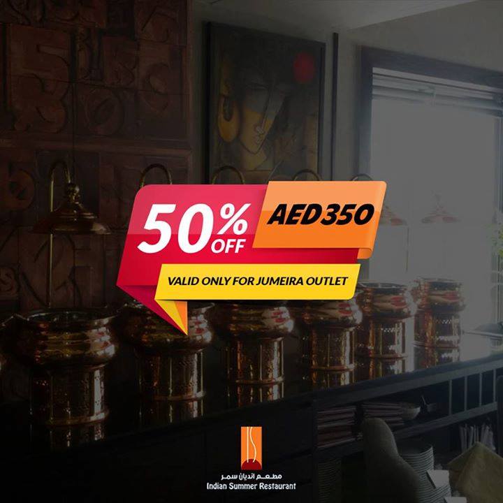 IndianSummerUae's tweet photo. Take your colleagues and family for bonding with Authentic Indian Cuisine at #IndianSummerUAE &amp; get 50% off your bill when you spend AED350. https://t.co/n0ez2OUdQL