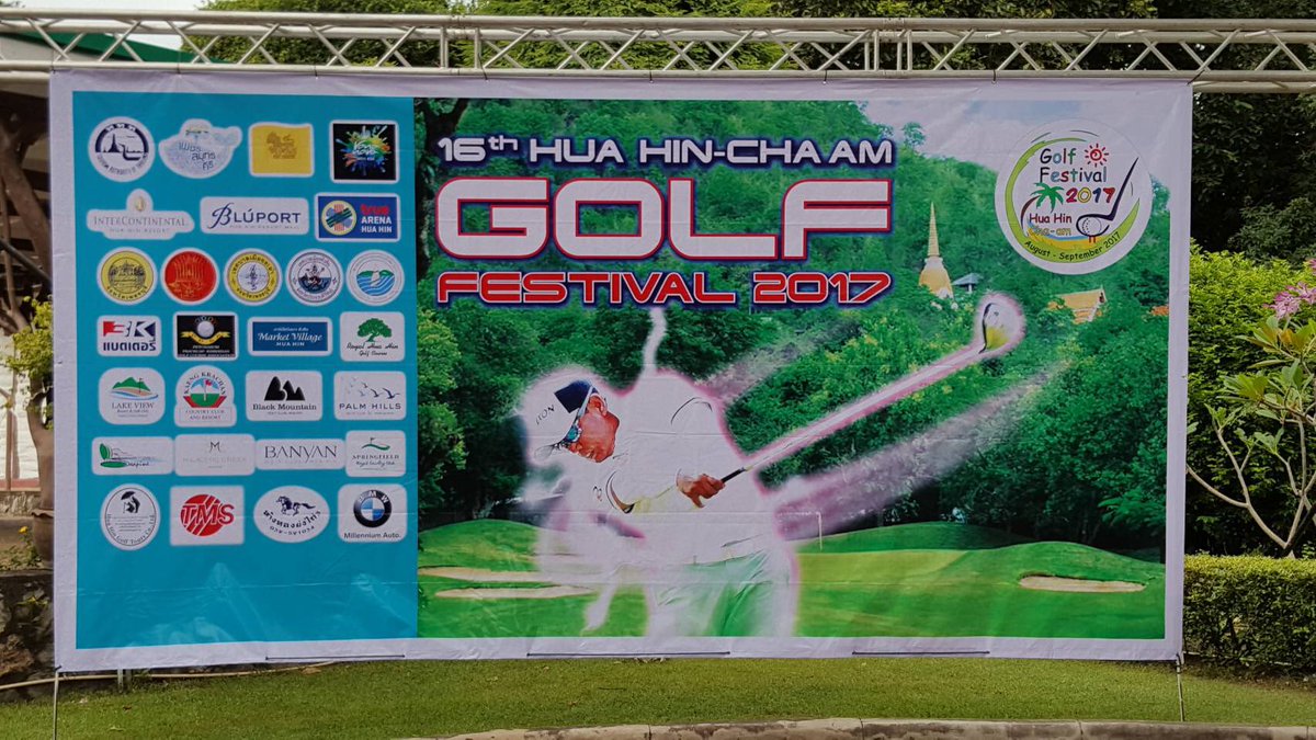 HHGolfTour's tweet photo. Grand opening for 16th Hua Hin - Cha Am Golf Festival this morning. #golfhuahin #huahingolf #golfthailand #thailandgolf https://t.co/0Jh4fOt0Hl