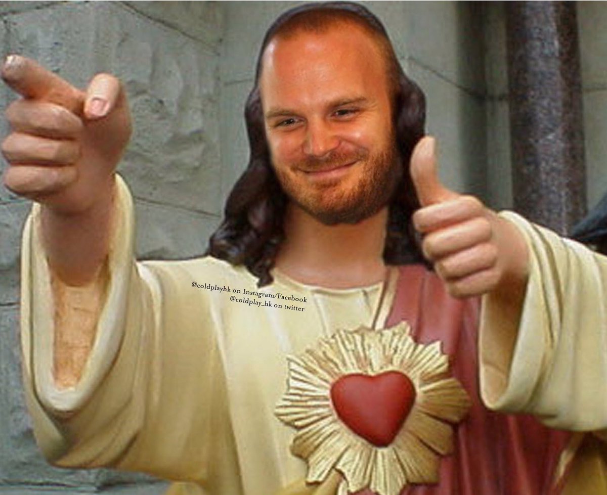 coldplay_hk's tweet photo. The Jesus Christ of Coldplay is turning 39 tomorrow!!!! Ugh ugh #coldplay #coldplaymeme #willchampion #coldplaymemes https://t.co/NPrNG8iQlJ
