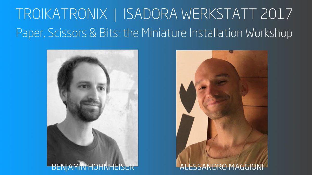 team_isadora's tweet photo. #IzzyWerkstatt Scissors, paper, &amp; tape meet the digital – Individual tix available for this unique workshop! https://t.co/yqnLWnIkw0 https://t.co/kTtbJL2An0