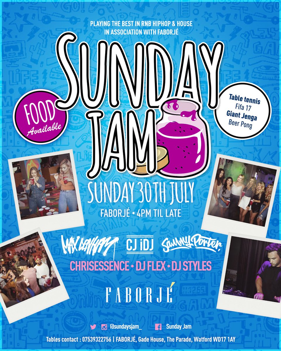 _lukejeremy's tweet photo. 30.07.17
@SundayJam_ ๐
We Are At It Again!
#Watford #Faborje #SameBeats #SameVibes #DifferentVenue https://t.co/LaTHoXIkIK