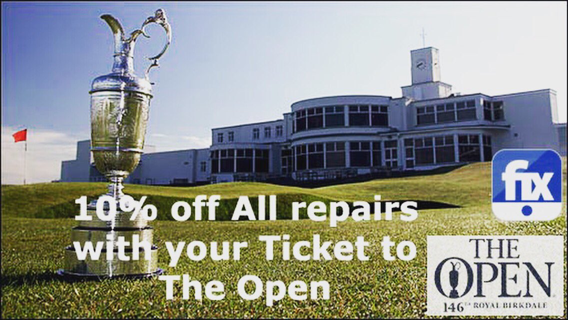 fixmyscreenuk's tweet photo. #golf #theopen #royalbirkdale #10off #discount #fixmy #fix #repair #theopengolf #birkdale #liverpool #southport #formby #crosby #ormskirk https://t.co/UqdCGW0XkR