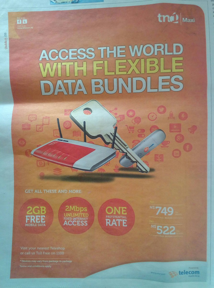 CopyConnoisseur's tweet photo. #killerads learn from @TelecomNamibia ! Benefit immediately obvious. Just wondering what that key is doing there... https://t.co/DbsCWMXkYR